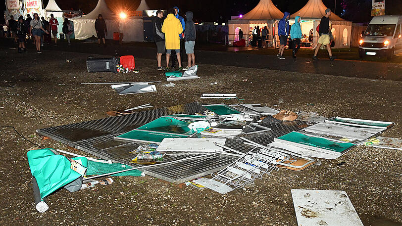 Unwetter-Chaos beim Chiemsee Summer 2017. Die Bilder.
