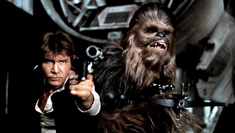 In der Original-"Star Wars"-Trilogie spielte Harrison Ford den Weltraumschmuggler Han Solo.