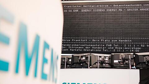 Logo und Schriftzug von "Siemens Energy".