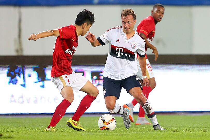 Im Freundschaftsspiel gegen Guangzhou Evergrande musste sich der FC Bayern im Elfmeterschießen geschlagen geben. Die Bilder vom Abschluss der China-Reise.