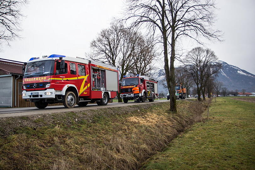 Die Bilder vom Lkw-Unfall in Anger.