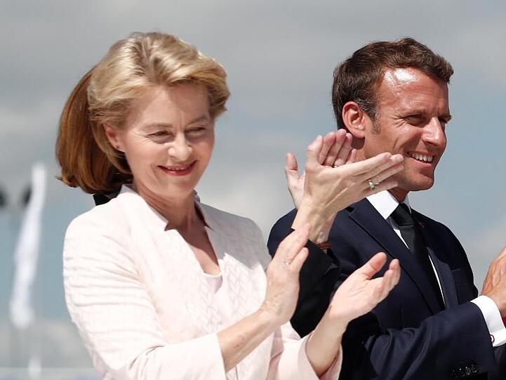 Ursula von der Leyen und Emmanuel Macron sehen sich heute beim Antrittsbesuch der neuen EU-Kommisssionschefin in Paris wieder.