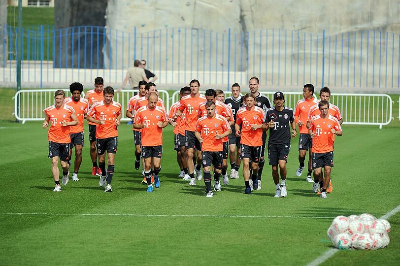 Letzter Tag in Doha: Regenerationstraining am Morgen.