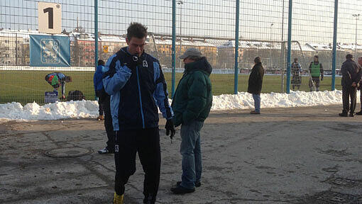 Rob Friend am Donnerstag nach dem Training. Rob Friend am Donnerstag nach dem Training.
