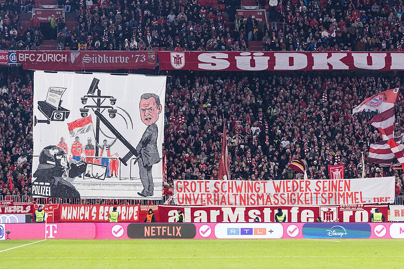 Sprachen sich erneut klar gegen die Planänderungen der Innenministerkonferenz aus: Die Fans des FC Bayern.