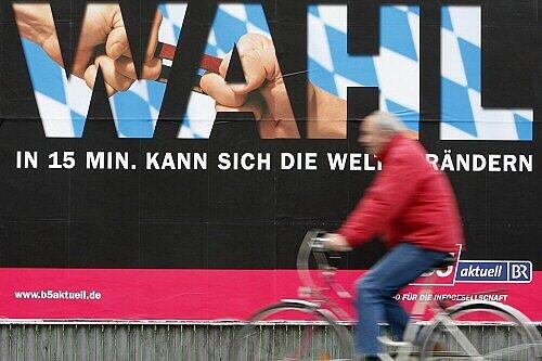 Wahlplakate prägen nach wie vor das Stadtbild