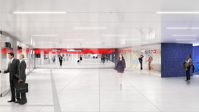 So soll der Marienplatz nach der Renovierung untenrum aussehen: In "Orangerot", "Blau" und "vornehmen Silber" planen Allmann Sattler Wappner und Ingo Maurer das neue Zwischengeschoss der S- und U-Bahnhaltestelle. So soll der Marienplatz nach der Renovierung untenrum aussehen: In "Orangerot", "Blau" und "vornehmen Silber" planen Allmann Sattler Wappner und Ingo Maurer das neue Zwischengeschoss der S- und U-Bahnhaltestelle.