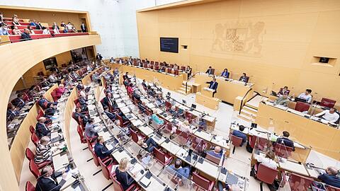 Markus Söder (CSU), Ministerpräsident von Bayern, bei einer Regierungserklärung.