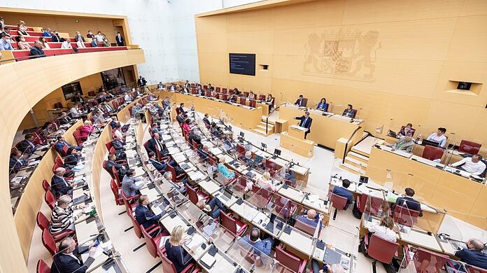 Blick in den bayerischen Landtag.