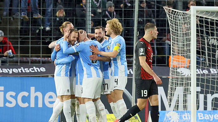 Grund zum Jubel beim TSV 1860: Die Löwen bleiben unter Trainer Giannikis auch gegen den FC Ingolstadt ungeschlagen.