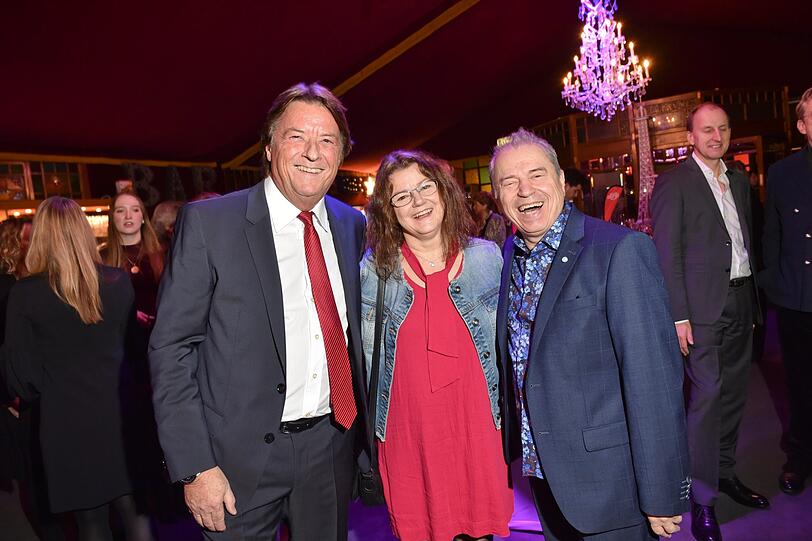 Georg Dingler, Günther Sigl (Spider Murphy Gang) und Frau Doris.