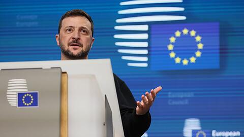 Selenskyj bekommt in Washington Unterstützung aus Europa. (Archivbild)