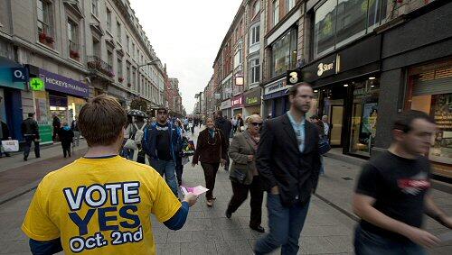 EU-Werbung in Dublin EU-Werbung in Dublin