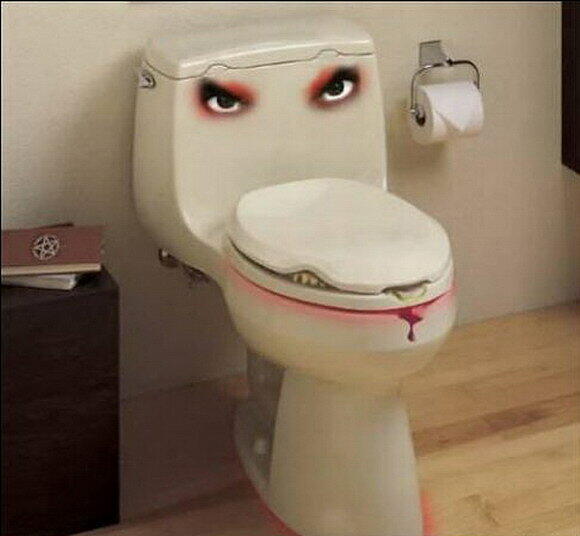 Dieses WC macht keinen vertrauenswürdigen Eindruck