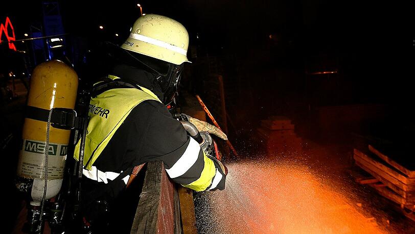 Auf einer Baustelle in der Landsberger Straße ist ein Feuer ausgebrochen.