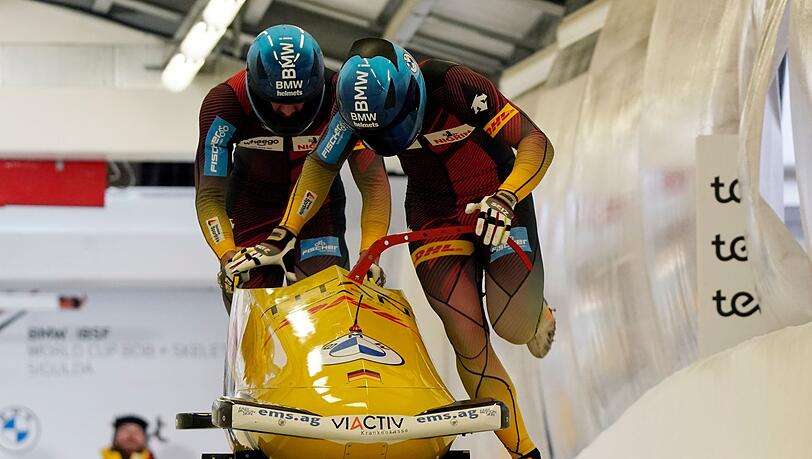 Johannes Lochner und Georg Fleischhauer siegten im Zweierbob.