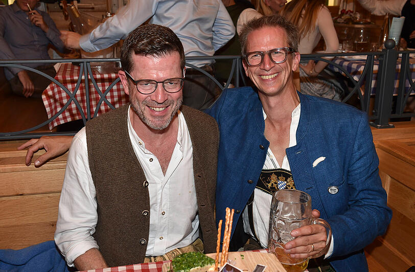 Karl-Theodor zu Guttenberg und Prinz Manuel von Bayern