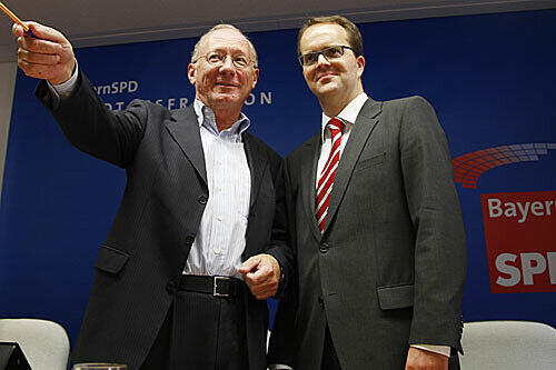 Der Vorgänger und sein Nachfolger: Franz Maget und Markus Rinderspacher