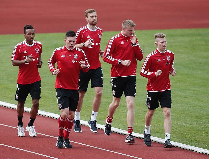 FC Bayern: Olympiapark: Die Bayern beim Laktattest - die Bilder! - FC Bayern - Abendzeitung München