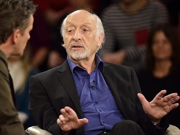 Schauspieler und Comedian Karl Dall in der ZDF-Talkshow "Lanz"
