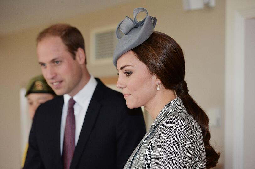 Zusammen mit Prinz William empfing die schwangere Herzogin Kate den Staatspräsidenten von Singapur, Tony Tan Keng Yam, und seine Frau in London.