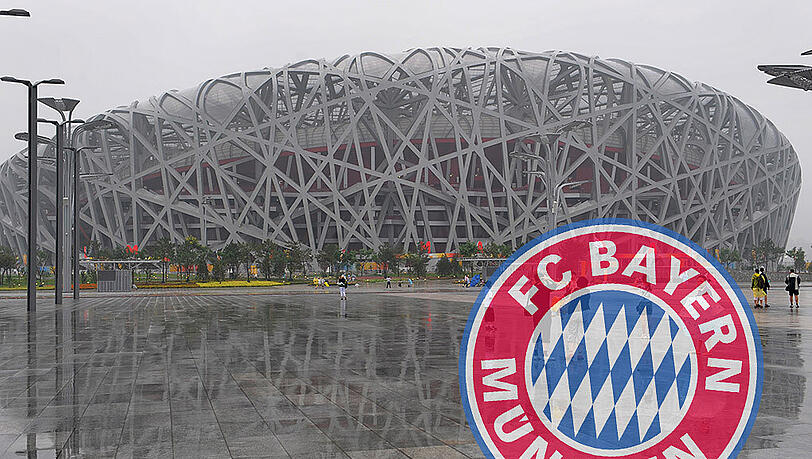 Auch dort werden die Bayern während ihrer China-Reise Halt machen: das Olympiastadion von Peking. Auch dort werden die Bayern während ihrer China-Reise Halt machen: das Olympiastadion von Peking.