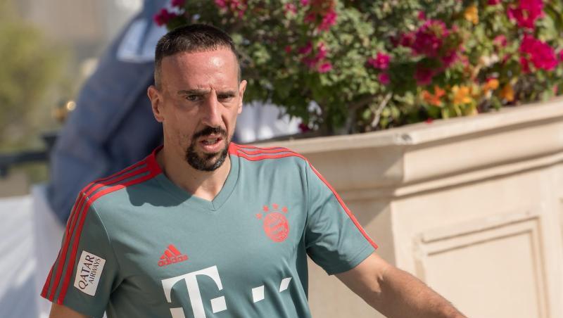 Franck Ribery im Trainingslager in Doha. Foto: Peter Kneffel/Archiv Franck Ribery im Trainingslager in Doha. Foto: Peter Kneffel/Archiv