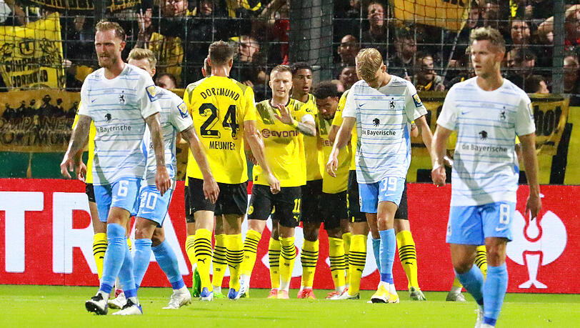Borussia Dortmund war für die Löwen in der 1. Pokalrunde eine Nummer zu groß.