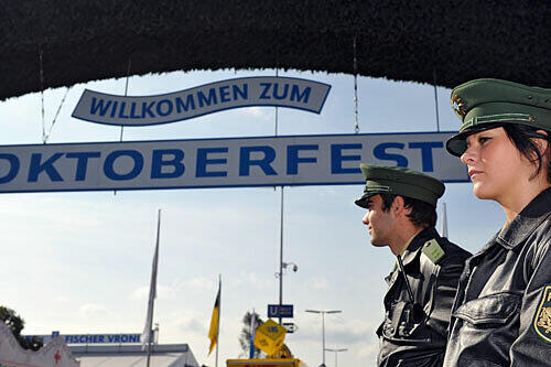 Viel zu tun hat die Polizei auf der Wiesn