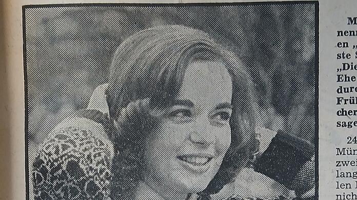 Hält die Münchner Männer für ehescheu und heiratsmüde: So stand es am 3. Januar 1975, heute vor 50 Jahren, in der Abendzeitung unter diesem Foto von AZ-Leserin Sylva Bezen (24).