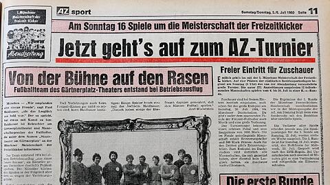 Das ist die Seite 11 der AZ-Ausgabe vom 5. Juli 1980: Hier berichtet Redakteur Axel Winterstein, heute Autor, zum ersten Mal über das inzwischen traditionsreiche Freizeitkicker-Turnier. Weitere Bilder? Bitte weiterklicken.