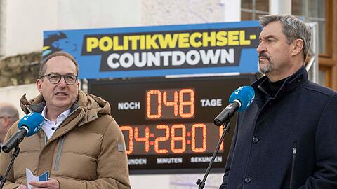 Der Countdown läuft: Die CSU setzt auf einen Regierungswechsel.
