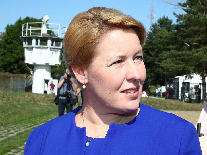 Franziska Giffey. Foto: Bodo Schackow/Archivbild