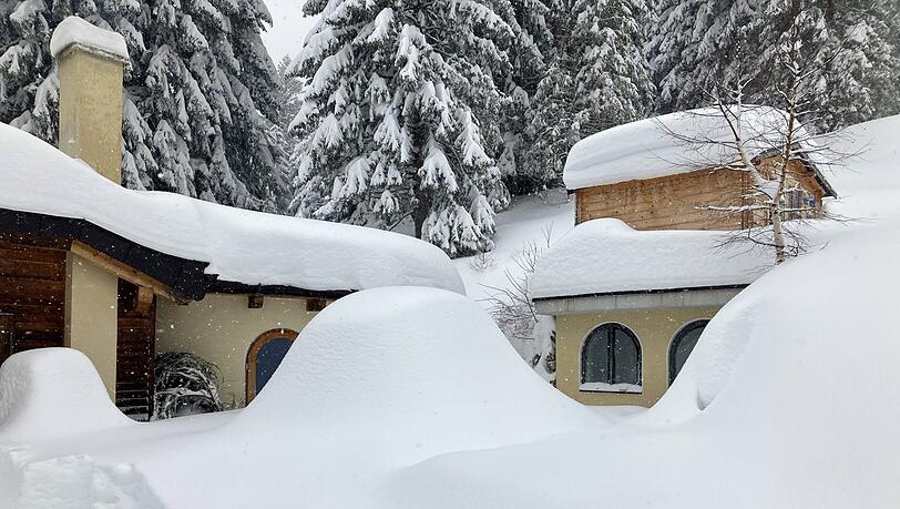 Schnee-Chaos in Preitenegg. Schnee-Chaos in Preitenegg.