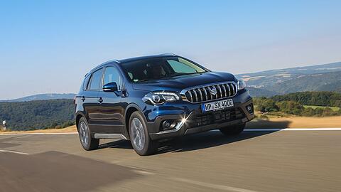 Selbstbewusster Auftritt: Die Frontpartie des Suzuki SX4 S-Cross wurde zuletzt aufgefrischt - das hat dem Gesamteindruck des SUV gut getan.