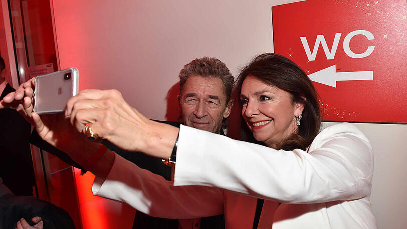 Uschi Dämmrich von Luttitz mit Peter Maffay.