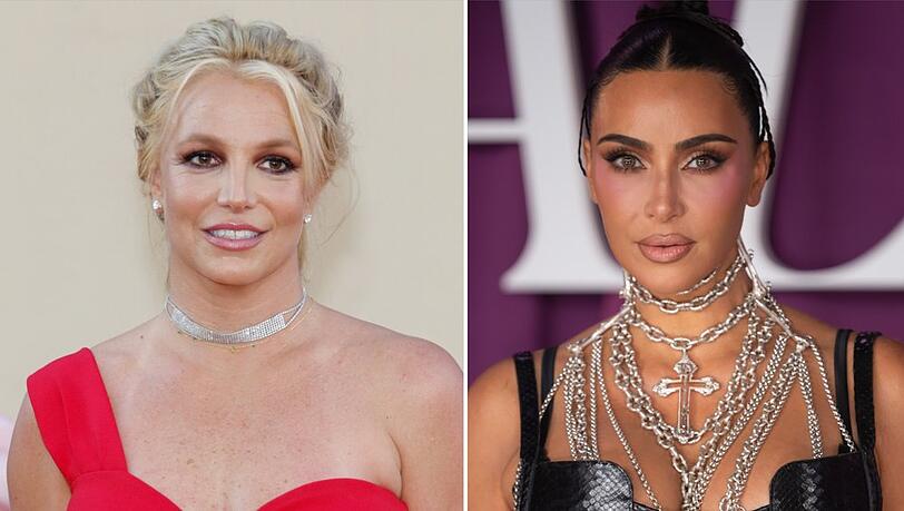 Britney Spears (li.) hatte eine gute Zeit mit Kim Kardashian. Britney Spears (li.) hatte eine gute Zeit mit Kim Kardashian.