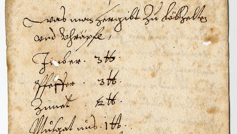 Das alte Lebkuchenrezept.