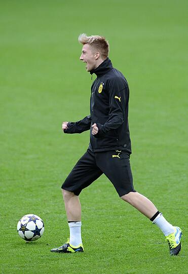 Nach der PK haben auch die Spieler des BVB ihr letzes Training vor dem großen Finale absolviert. Die Bilder