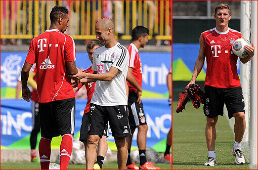 Schweinsteiger ist weiterhin im Lauftraining, während Jerôme Boateng am dritten Tag des Trainingslager wieder voll mit der Mannschaft trainiert. Die Bilder vom Trainingslager am Gardasee zum Durchklicken.