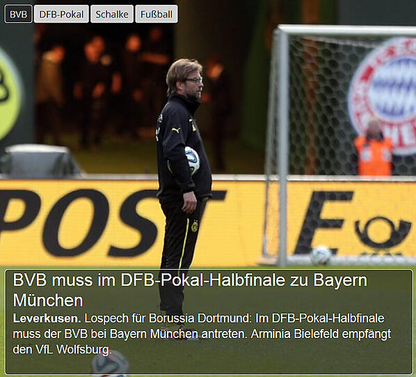 Der Westen reagiert fast schon bestürt und spricht vom Lospech für den BVB