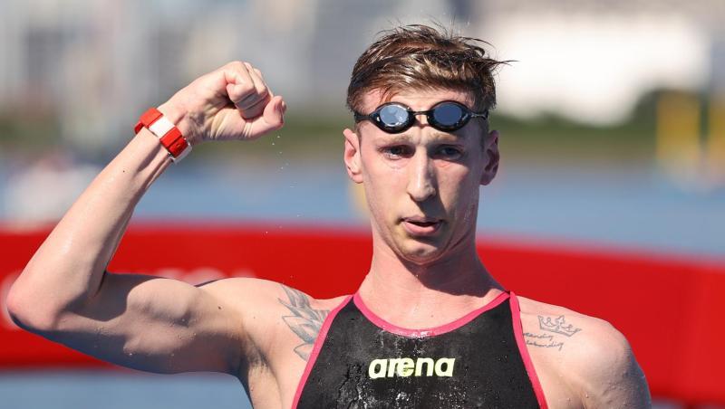 Dominierte das olympische Freiwasserschwimmen über zehn Kilometer: Florian Wellbrock.