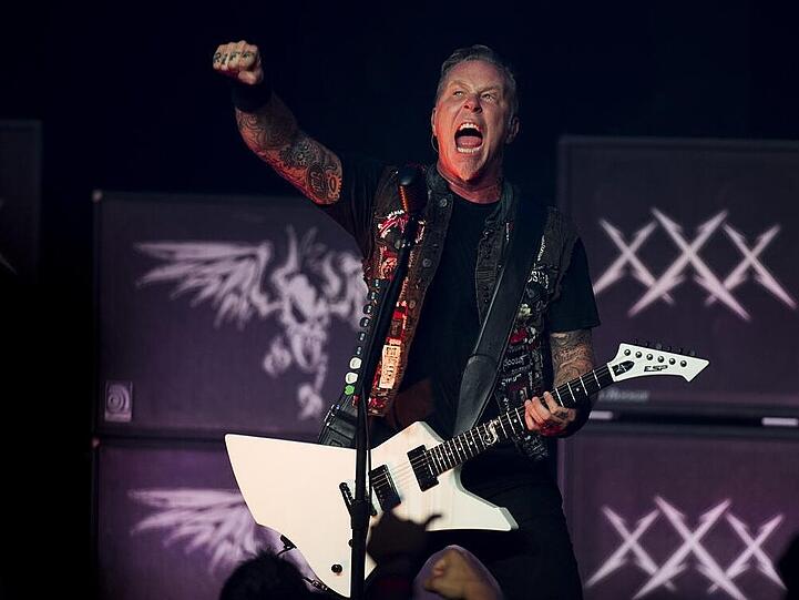Metallica-Frontman James Hetfield bei einem Auftritt in New York