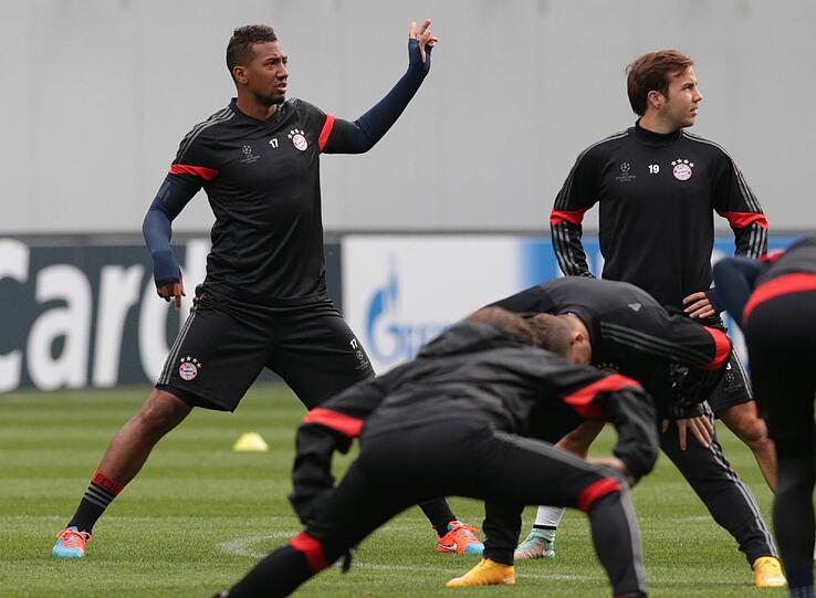 Bilder: Der FC Bayern beim Abschlusstraining in Moskau.