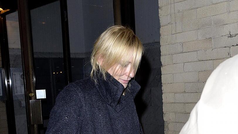 Cate Blanchett am Montag vor dem Wohnhaus von Mimi O'Donnell Cate Blanchett am Montag vor dem Wohnhaus von Mimi O'Donnell