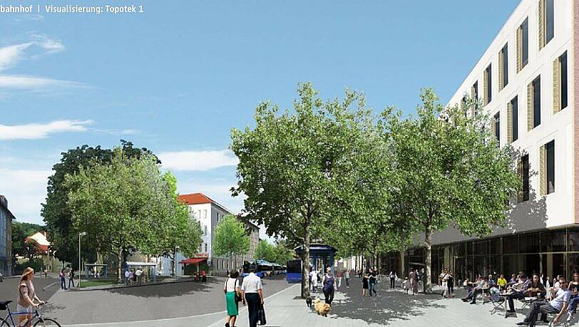 Der künftige Pasinger Busbahnhof. Der künftige Pasinger Busbahnhof.
