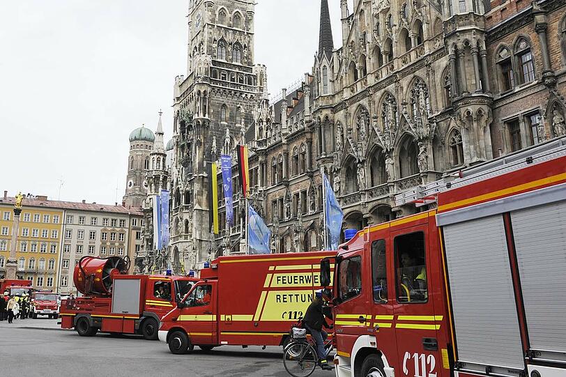 Feuerwehreinsatz am Marienplatz