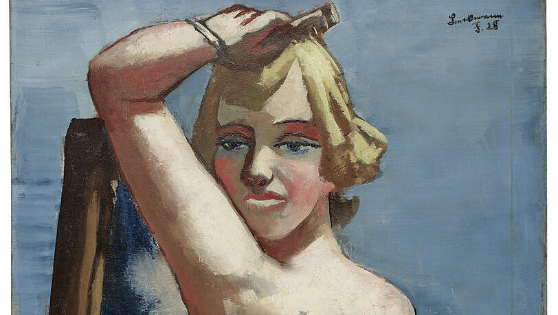 Max Beckmanns "Garderobe" von 1928, eine Dauerleihgabe aus Privatbesitz, reflektiert das sich Herrichten und Aufbrezeln. Max Beckmanns "Garderobe" von 1928, eine Dauerleihgabe aus Privatbesitz, reflektiert das sich Herrichten und Aufbrezeln.