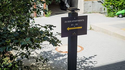 Eine Rezeption gibt es für die Apartments nicht - und auch sonst niemanden der für Ruhe sorgt. Zumindest bis jetzt.