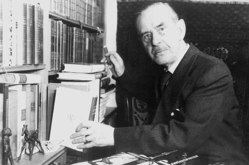 Thomas Mann auf einem Bild aus dem Jahr 1955.